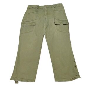 Democracy “Ab” solution Cargo Pants, Size 16, Medium Green